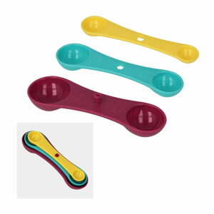 Sada 3 barevných odměrek Metaltex Spoons