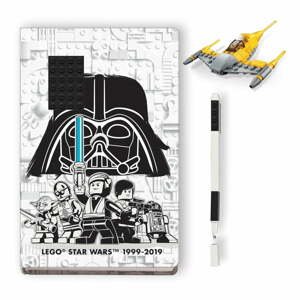 Sada zápisníku, pera a stavebnice LEGO® Star Wars Naboo Starfighter