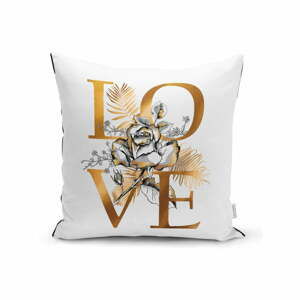 Povlak na polštář Minimalist Cushion Covers Golden Love Sign, 45 x 45 cm