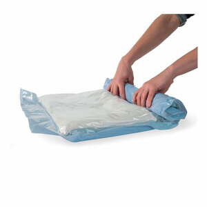 Sada 4 srolovatelných vakuových úložných obalů na oblečení Compactor Roll Up Vacuum Bags, 50 x 35 cm