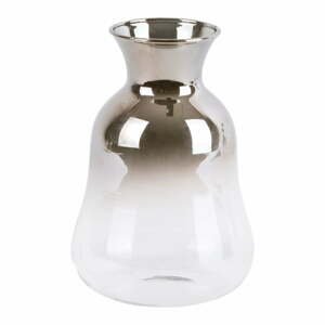 Skleněná malá váza PT LIVING Silver Fade, výška 12 cm