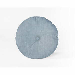 Světle modrý polštář Really Nice Things Cojin Redondo Light Blue, ⌀ 45 cm