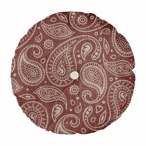 Polštář Really Nice Things Cojin Redondo Paisley, ⌀ 37 cm