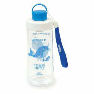 Modrá láhev na vodu Snips Whale, 500 ml