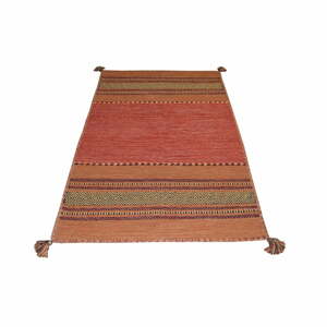 Oranžový bavlněný koberec Webtappeti Antique Kilim, 120 x 180 cm