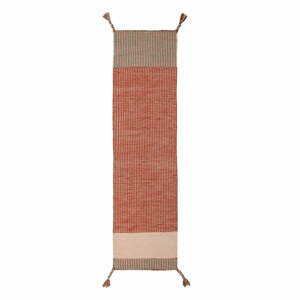 Oranžový vlněný běhoun Flair Rugs Anu, 60 x 200 cm