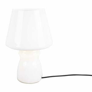 Bílá skleněná stolní lampa Leitmotiv Classic Glass, ø 16 cm