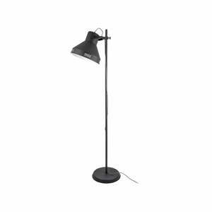 Černá stojací lampa Leitmotiv Tuned Iron, výška 180 cm