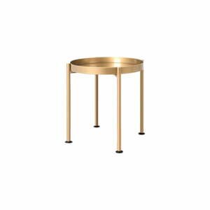 Konferenční stolek ve zlaté barvě Custom Form Hanna, ø 40 cm