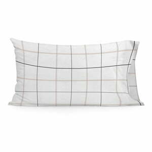 Sada 2 bavlněných povlaků na polštář Blanc Tartan, 50 x 75 cm