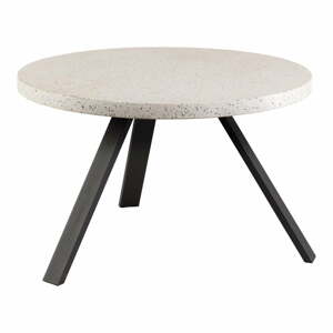 Zahradní jídelní stůl s terrazzo deskou Kave Home Shanelle, ⌀ 120 cm