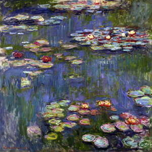 Reprodukce obrazu Claude Monet - Water Lilies, 60 x 60 cm