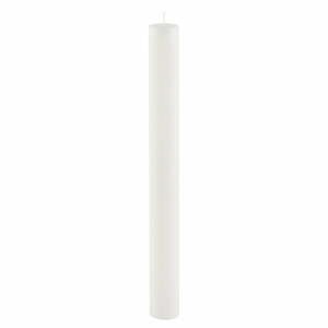 Bílá dlouhá svíčka Ego Dekor Cylinder Pure, doba hoření 42 h