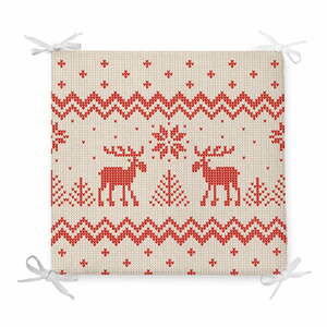 Vánoční podsedák s příměsí bavlny Minimalist Cushion Covers Merry Christmas, 42 x 42 cm