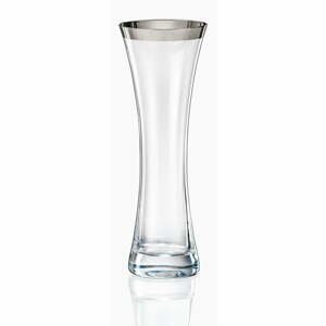 Skleněná váza Crystalex Frost, výška 19,4 cm