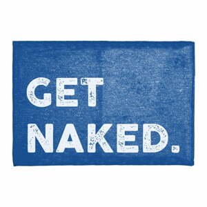 Modrá podložka do koupelny Really Nice Things Get Naked, 60 x 40 cm