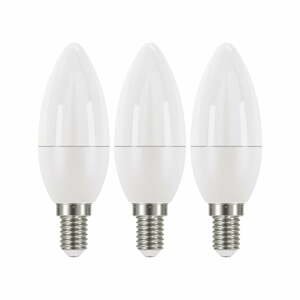 Sada 3 LED žárovek EMOS Classic Candle Neutral White, 6W E14