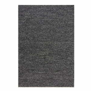 Tmavě šedý vlněný koberec Flair Rugs Minerals, 80 x 150 cm