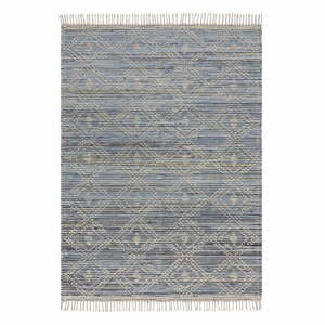 Modrý bavlněný koberec Flair Rugs Lissie, 160 x 230 cm