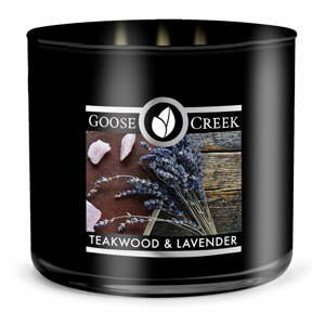 Pánská vonná svíčka v dóze Goose Creek Teakwood & Lavender, 35 hodin hoření