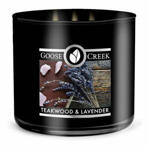 Pánská vonná svíčka v dóze Goose Creek Teakwood & Lavender, 35 hodin hoření