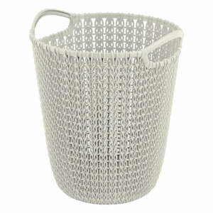 Bílý odpadkový koš Curver Knit, 7 l