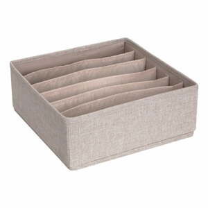 Béžový organizér do zásuvky s přihrádkami Bigso Box of Sweden Drawer, 29 x 11 cm