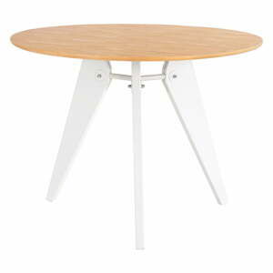 Bílý jídelní stůl sømcasa Renna, ⌀ 100 cm