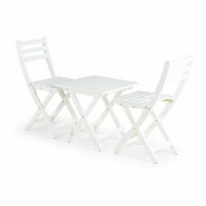 Bílý zahradní jídelní set pro 2 osoby Bonami Essentials Siena, 50 x 50 cm
