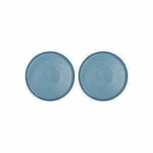 Modré dezertní  porcelánové talíře v sadě 2 ks ø 20.8 cm Fjord - Villa Collection
