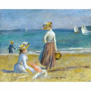 Reprodukce obrazu Auguste Renoir - Figures on the Beach, 50 x 40 cm