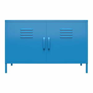 Modrá kovová skříňka Novogratz Cache, 100 x 64 cm