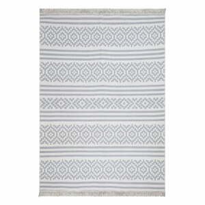 Šedo-bílý bavlněný koberec Oyo home Duo, 80 x 150 cm