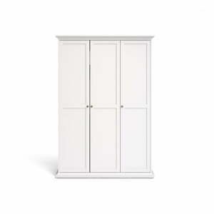 Bílá šatní skříň Tvilum Paris, 139 x 201 cm