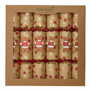 Vánoční crackery v sadě 6 ks Gingerbread - Robin Reed