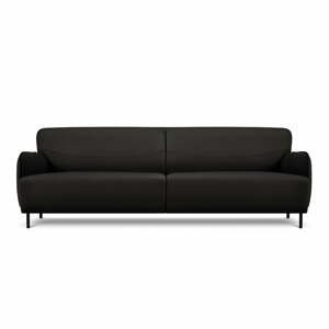 Černá kožená pohovka Windsor & Co Sofas Neso, 235 x 90 cm