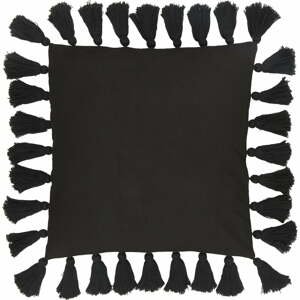 Černý bavlněný dekorativní povlak na polštář Westwing Collection Shylo, 40 x 40 cm