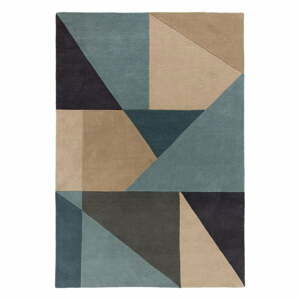 Modro-béžový vlněný koberec 150x80 cm Arlo Harper - Flair Rugs