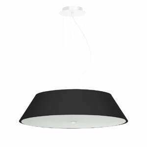 Černé závěsné svítidlo se skleněným stínidlem ø 60 cm Hektor - Nice Lamps