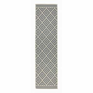 Šedo-béžový venkovní koberec běhoun 230x66 cm Moretti - Flair Rugs