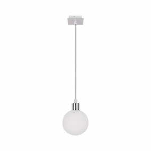 Závěsné svítidlo ve stříbrné barvě se skleněným stínidlem ø 12 cm Oden – Candellux Lighting