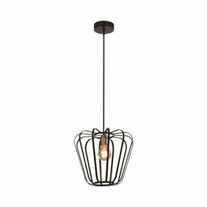 Černé kovové závěsné svítidlo ø 35 cm Jonas – Candellux Lighting