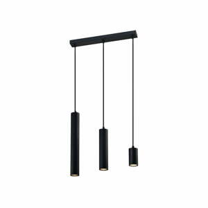 Černé závěsné svítidlo s kovovým stínidlem 6x46 cm Tubo – Candellux Lighting