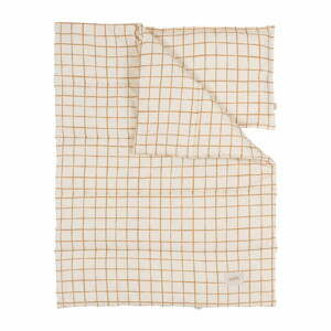 Bavlněné dětské povlečení do postýlky 80x100 cm Camel Check – Malomi Kids