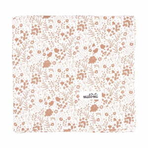 Bílo-světle hnědá dětská deka 120x120 cm Caramel Meadow – Malomi Kids