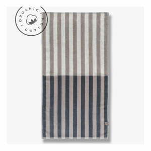 Modro-šedý ručník z bio bavlny 50x90 cm Disorder – Mette Ditmer Denmark