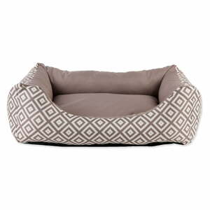 Světle hnědý plyšový pelíšek pro psy 75x90 cm Dog Fantasy DeLuxe – Plaček Pet Products