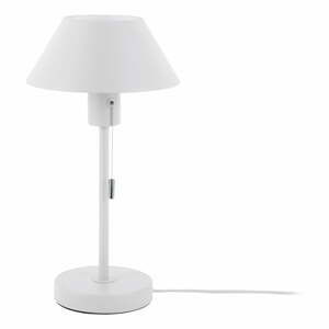 Bílá stolní lampa s kovovým stínidlem (výška 36 cm) Office Retro – Leitmotiv