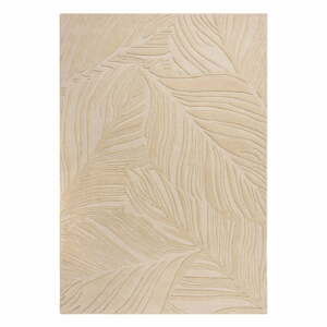 Béžový vlněný koberec 200x290 cm Lino Leaf – Flair Rugs