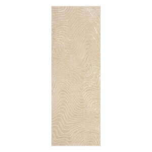 Béžový vlněný koberec běhoun 80x230 cm Channel – Flair Rugs